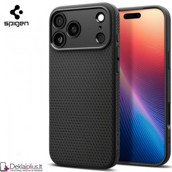 Spigen Liquid Air dėklas - juodas (Apple Iphone 17 Pro/Iphone 18 Pro) Spigen Liquid Air dėklas - juodas (Apple Iphone 17 Pro/Iphone 18 Pro)